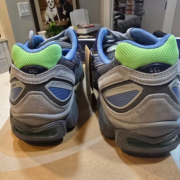 Asics Sportstyle Gel-Nimbus 9 Blue Steel Running New Men Shoes 11201A584 023 - Picture 4 of 12